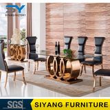Dining Chair Furniture Factory Glass Dining Table for 6 Seater