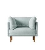 Hot Sale Best Quality Living Room Luxury Fabric Chair Sofa with Big Pillows for Reading