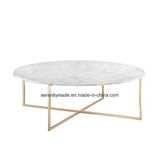 restaurant Marble Steel Legs Coffee Tea Table