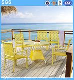 Seaside Outdoor Restaurant Dining Set Rattan Wicker Table and Chairs Garden Set