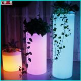 Illuminated Glow Furniture Cylinder Chair Ottaman Flower Pots