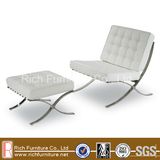Living Room Sofa Chair with Ottoman (Barcelona)