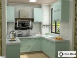 Modern Home Hotel Furniture Island U Shape Wood Kitchen Cabinet