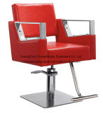 Red Styling Chair with High Quanlity PU Leather for Salon Shop Used