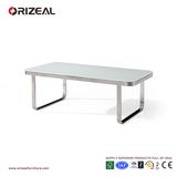 Orizeal Modern Office Glass Metal Coffee Table (OZ-OTB009)