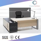 Popular Metal Frame Office Furniture L Shape Computer Desk Executive Table (CAS-MD1876)