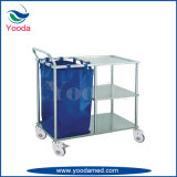 Hospital Stainless Steel Linen Trolley with Dust Bag