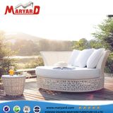 Modern Design Rattan Garden Lounge Furniture Popular Wicker Round Daybed