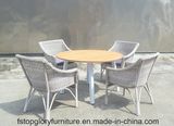 Top Glory outdoor Aluminum Frame Rattan Tea Table Chair Set