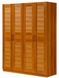 Solid Wood Four Doors Wardrobe for Bedroom Furniture