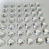 8mm Heart Diamond Acrylic Stone Stickers for Decoration