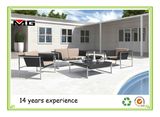 Rattan Furniture Garden Sofa Set with Metal Legs