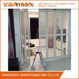 Custom White Wooden Plantation Shutter Louvers for House