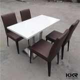 Customized Artificial Quartz Top Dining Table for Mcdonald