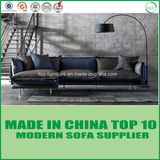 Modular Leather Corner Loveseats Wooden Sofa for Living Room