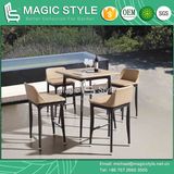 Outdoor Wicker Bar Set Rattan Weaving Bar Stool Garden Wicker Bar Table Patio Weaving Bar Set Club Wicker Bar Chair