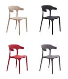 Confortable Plastic Stacking Cafe Chairs