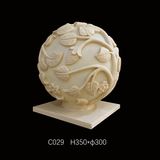 Sandstone Ball Lamp, LED Light Garden Sculpture Statue