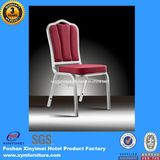 Elegant Modern Stacking Metal Frame Gold Rental Banquet Chair for Restaurant