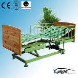 Three Functions Wooden Electric Hospital Healthcare Bed (XH-5)