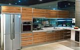 New 2014 Wood Grain China Kitchen Cabinet (High glossy UV)