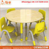 Wood Children Round Table and Chairs for Early Childhood Centre