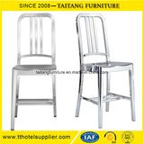 Leisure Aluminum Metal Navy Dining Chair