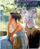 Nice Lady Figure Oil Paintings on Canvas for Home Decor