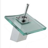 Bathroom Glass Waterfall Basin Faucet