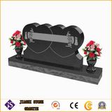 Low Price Black Granite Heart Shaped Headstone and Monument