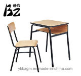 Metal & Wood Student Desk and Chair (BZ-0026)
