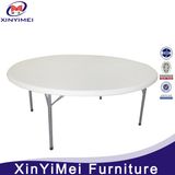 White Outdoor Plastic Folding Round Table for Restaurant