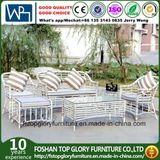 Rattan Aluminum Frame White Color Sectional Sofa Outdoor Garden Furniture (TG-006)