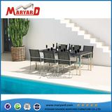 Simple Design Tempered Glass Table Top Dining Table Set