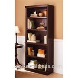 Durable Ash Wood 5-Shelf Bookcase