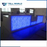 Translucent Stone Corian Commerical LED Lighted Bar Counter