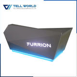 Small Acrylic Solid Surface Office Reception Desk