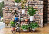 Hot Selling Multi-Layer Flower Shelf for Balcony Decoration