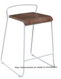 Modern Replica Steel Furniture Wooden Counter Bar Stools