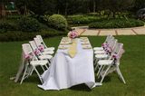 Hot Sale Mesh Seat Plastic Wedding Folding Chair with Metal Frame