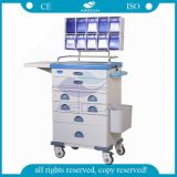 AG-At016 Ce ISO Approved Hospital Movable Medical Trolley Cart with Wheels
