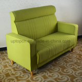 Comfortable Green Fabric Living Room Restaurant Sofa for Bedroom (SP-KS266)