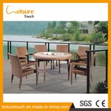 Outdoor Garden Furniture All Weather Wicker Rattan 6 Seater Dining Furniture Table Set