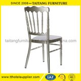 Chinese Wholesale Slivery Metal Wedding Napoleon Chair
