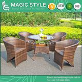 Rattan Dining Set Outdoor Wicker Dining Chair Garden Dining Set (Magic Style)