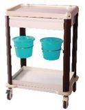 Hospital Medical Treatment Trolley with Buckets (N-9)