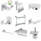 Modern Luxury Stainless Steel 304 Apartment Bathroom Accessory Set