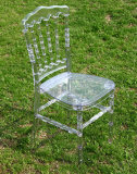 Clear Plastic Resin Stackable Napoleon Chair