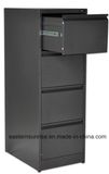 Knocked-Down Structure Metal 4 Drawers Vertical Filing Cabinet