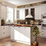 Foshan Manufacturer Wood Veneer HPL Wholesale Modular Kitchen Cabinet